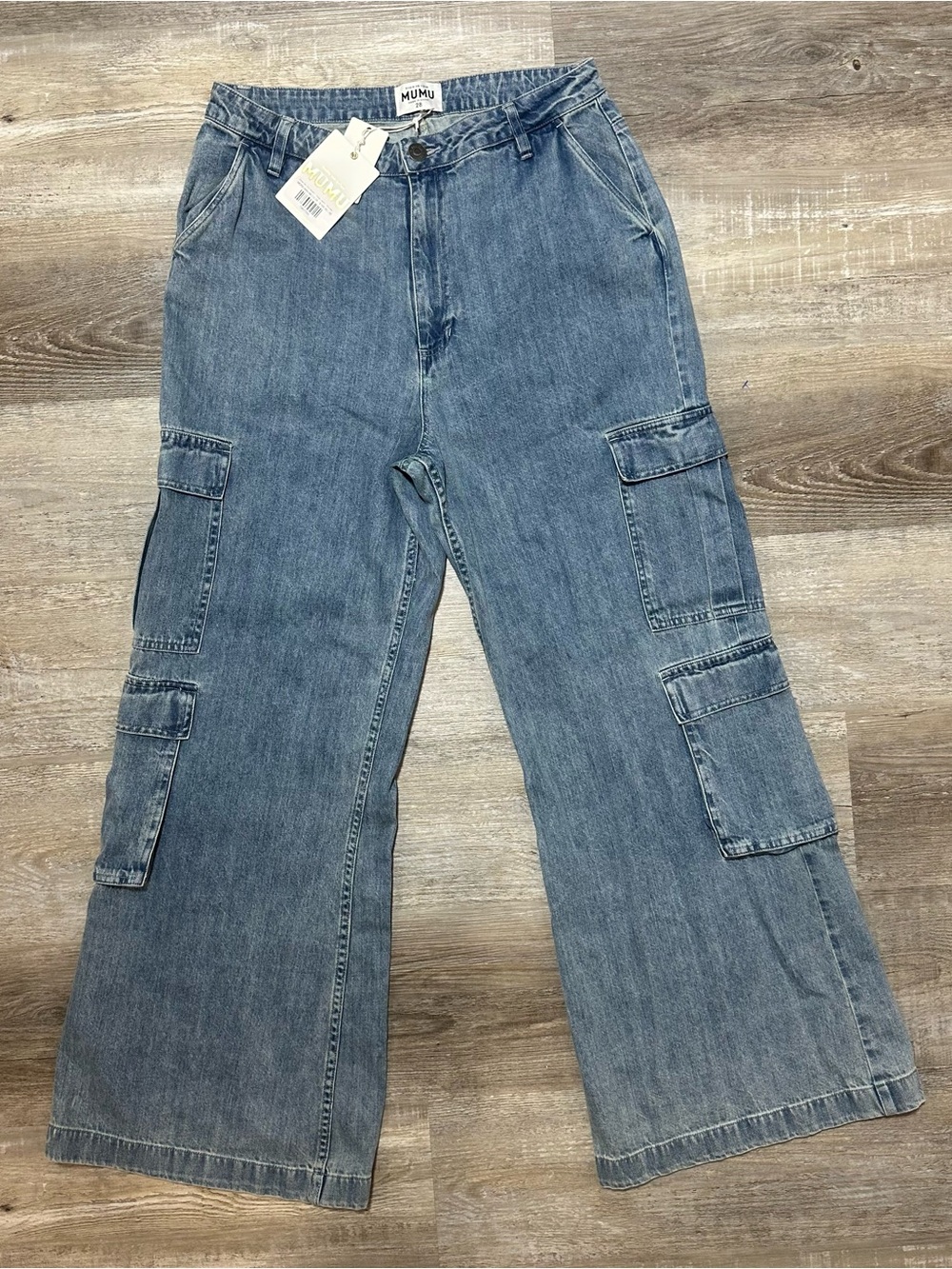 New Show Me Your MuMu The Cargo Jeans 28 wide leg - Picture 5 of 10